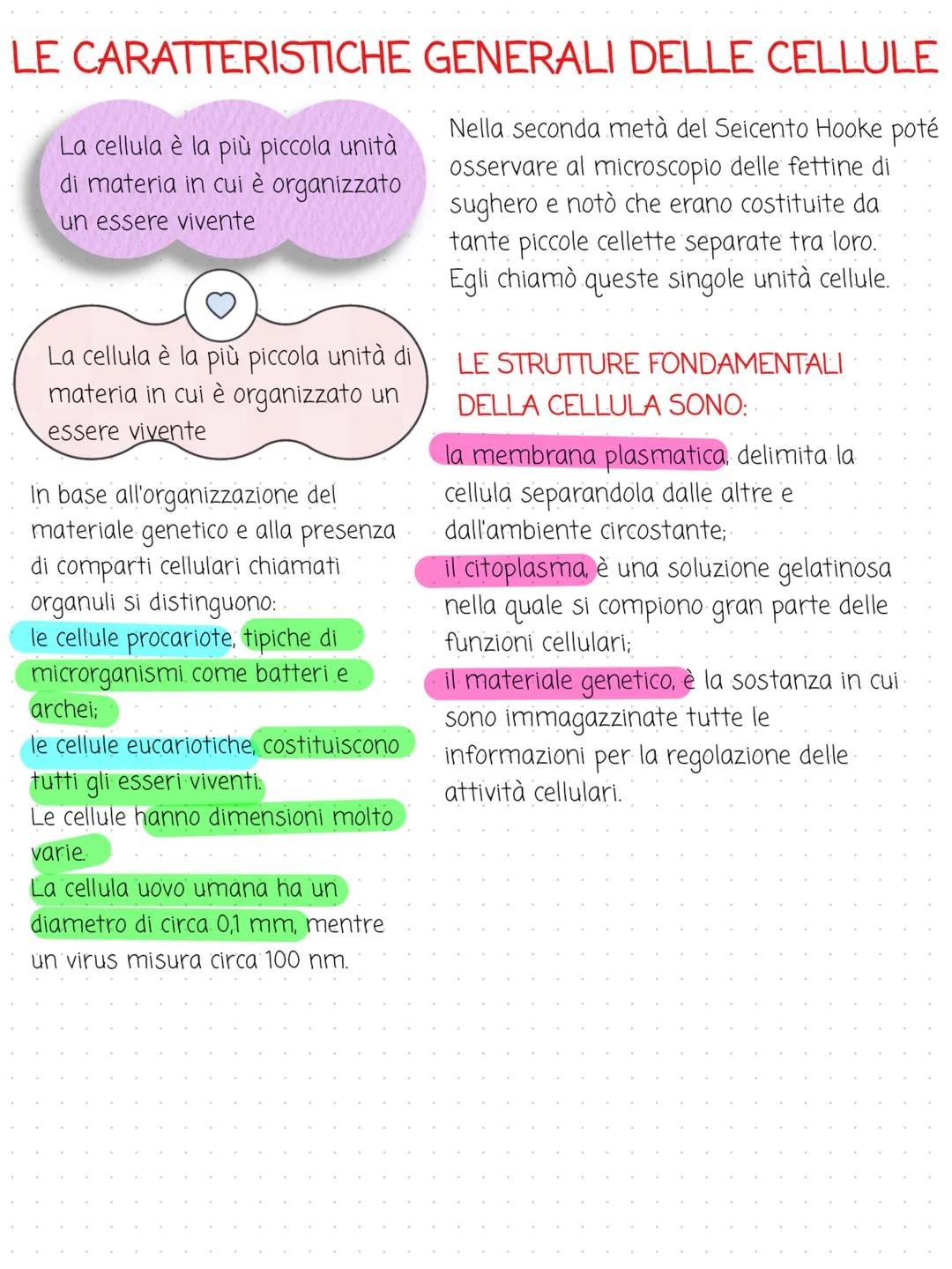 Le cellule