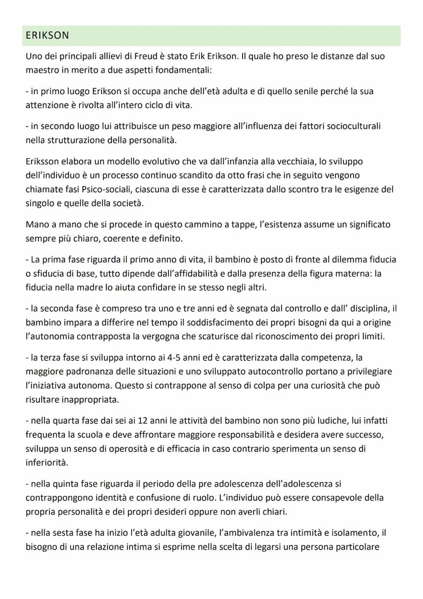 FREUD
La nascita della psicoanalisi fu la svolta nella comprensione della personalità, poiché servì
per comprendere e curare i disturbi del 