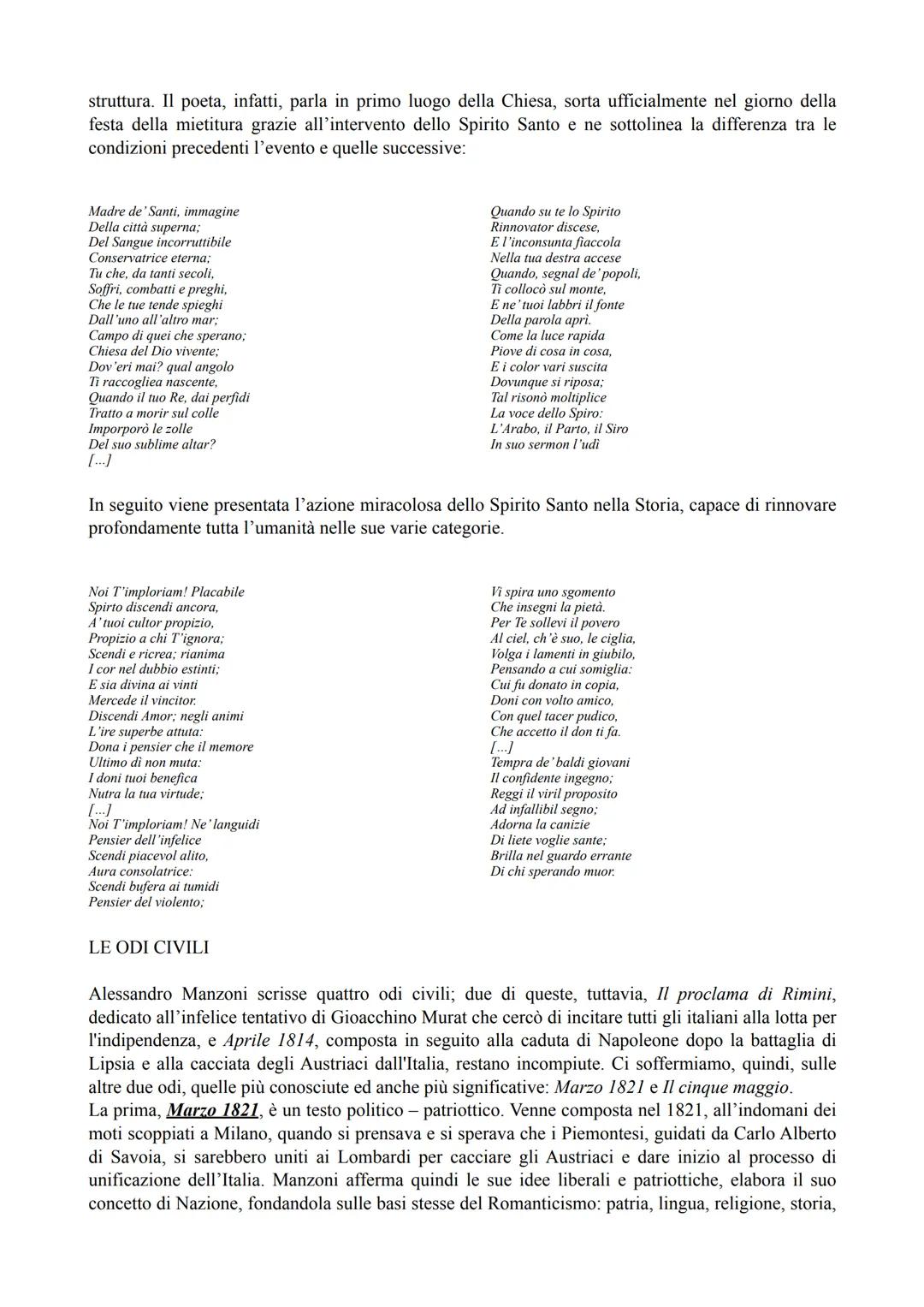 ALESSANDRO MANZONI (1785 - 1873)
E' uno dei pochi scrittori italiani che si definisce <<romantico>>. Si inserisce nel Romanticismo
benchè eg