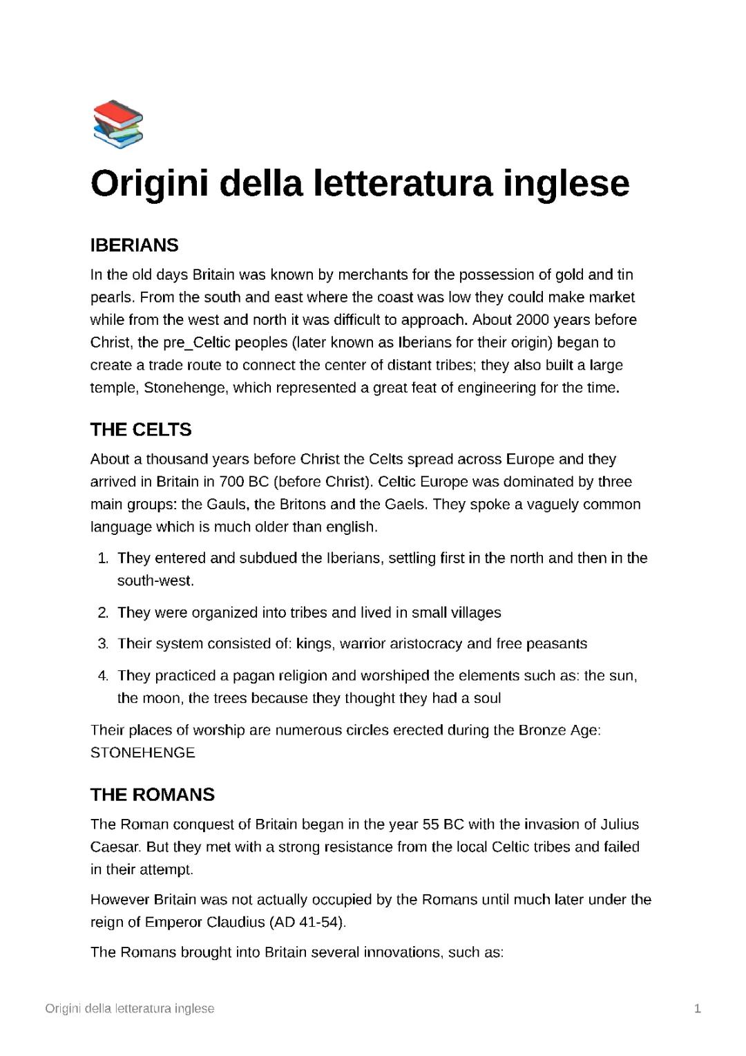 Origini della letteratura inglese
