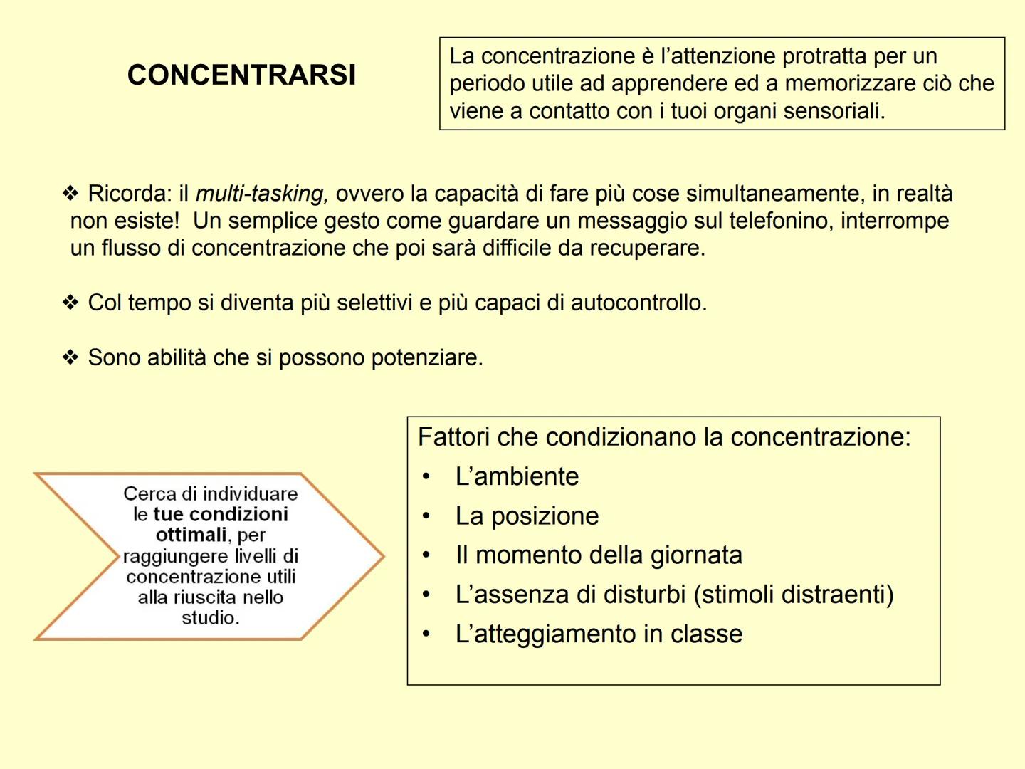 ESERCITARE LIBERAMENTE IL PROPRIO
INGEGNO, ECCO LA VERA FELICITÀ.
(ARISTOTELE)
Come studiare ?
Cerco il mio metodo di studio ... CONOSCI TE 
