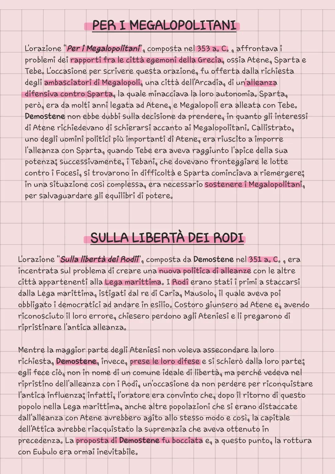 DEMOSTENE
Demostene è stato un politico e oratore ateniese, grande avversario di
Filippo II di Macedonia e uno dei dieci grandi oratori atti