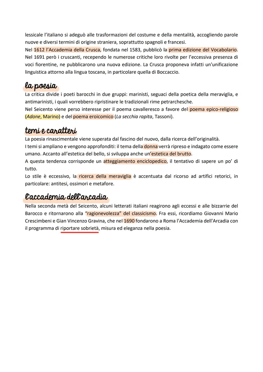 IL SEICENTO
Il Seicento è un secolo composto da due elementi caratterizzanti: la Rivoluzione scientifica e il
Barocco.
Esso fu un secolo di 