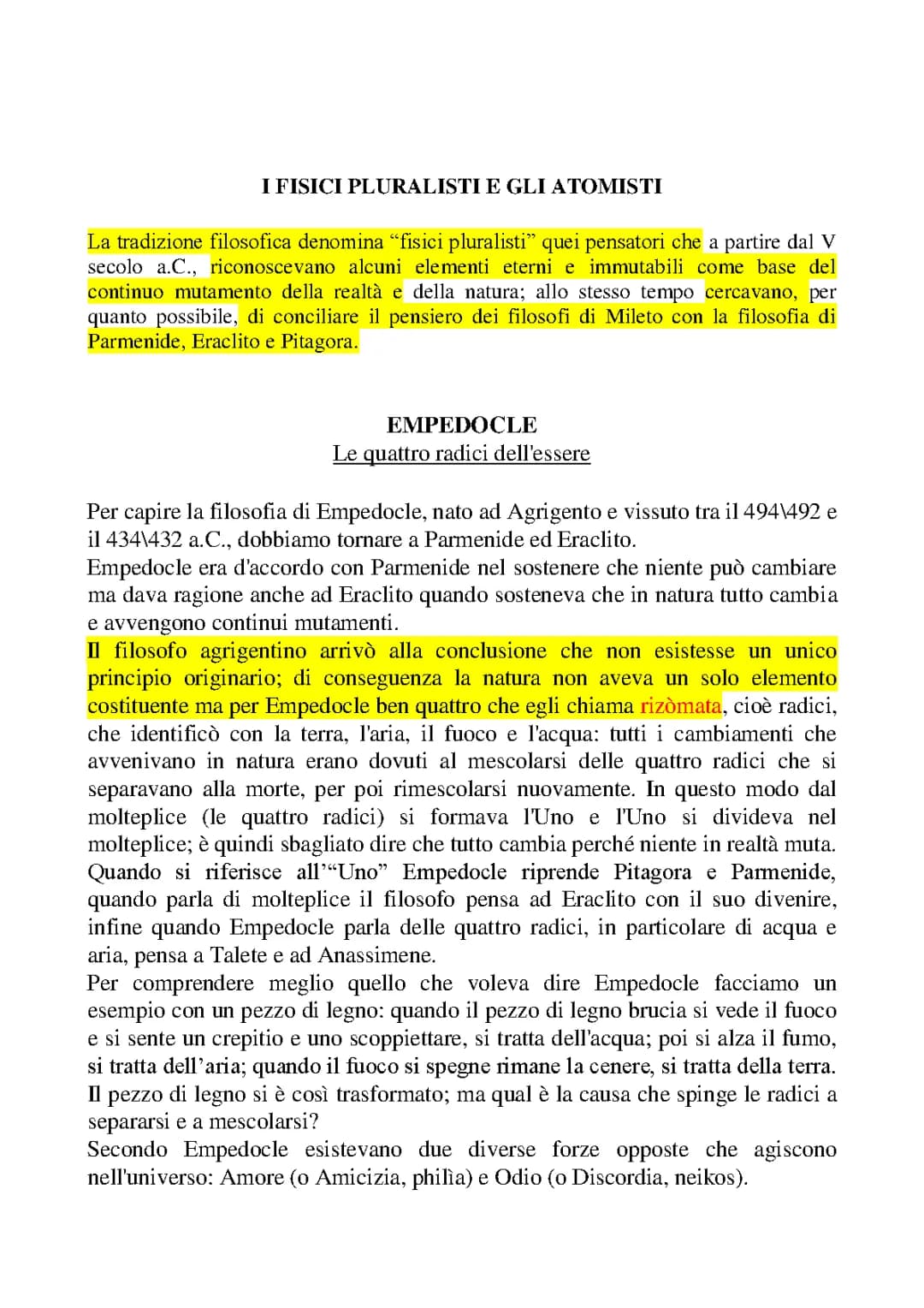 Scopri Empedocle: Natura, Purificazioni, e Pensiero
