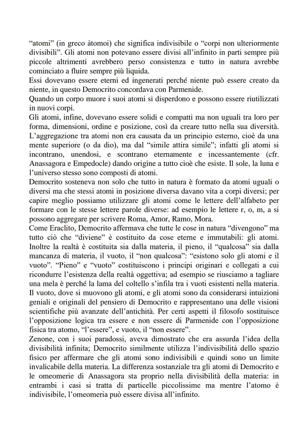 I FISICI PLURALISTI E GLI ATOMISTI
La tradizione filosofica denomina "fisici pluralisti" quei pensatori che a partire dal V
secolo a.C., ric