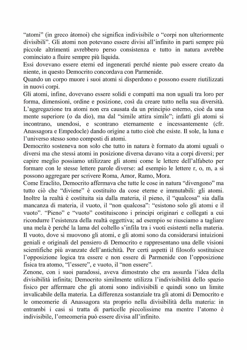 I FISICI PLURALISTI E GLI ATOMISTI
La tradizione filosofica denomina "fisici pluralisti" quei pensatori che a partire dal V
secolo a.C., ric