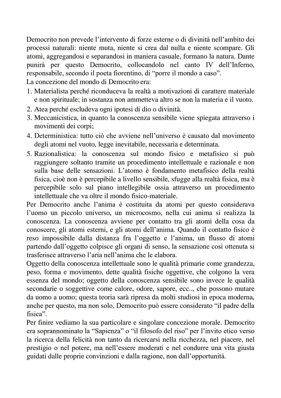 I FISICI PLURALISTI E GLI ATOMISTI
La tradizione filosofica denomina "fisici pluralisti" quei pensatori che a partire dal V
secolo a.C., ric