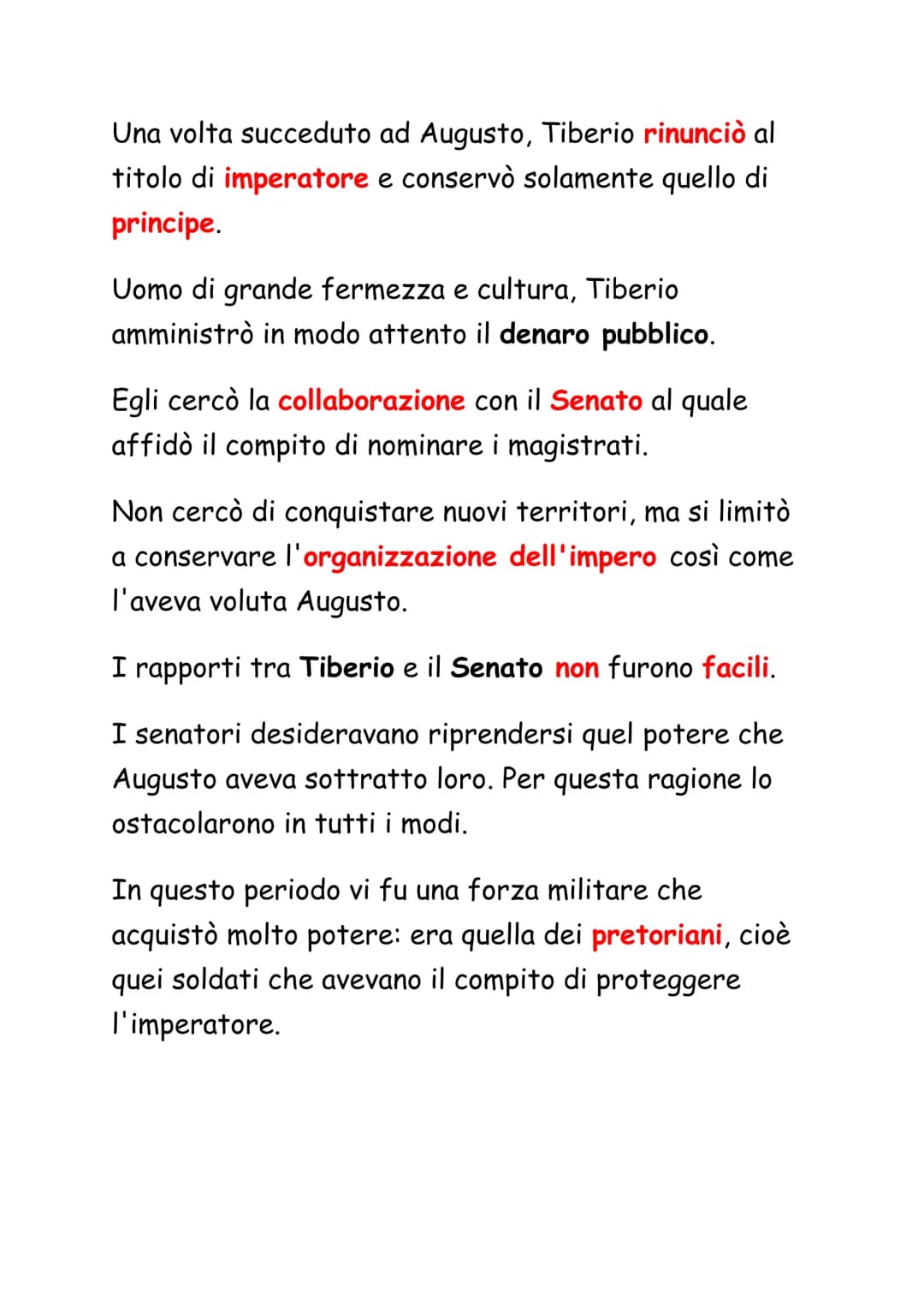 La Dinastia Giulio-Claudia
Dopo la morte di Augusto, avvenuta il 14 d.C., la
situazione delle province e dell'Italia era molto
diversa rispe
