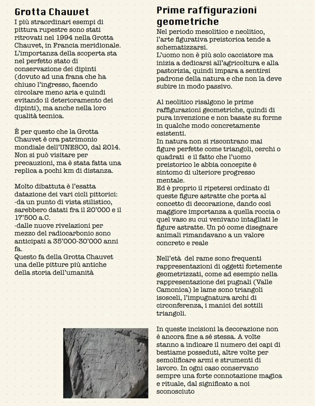Arte rupestre
Gli uomini hanno sempre raccolto oggetti che piú li incuriosivano:
-nel paleolitico medio (tra 120'000 e 35'000 anni fa) si co