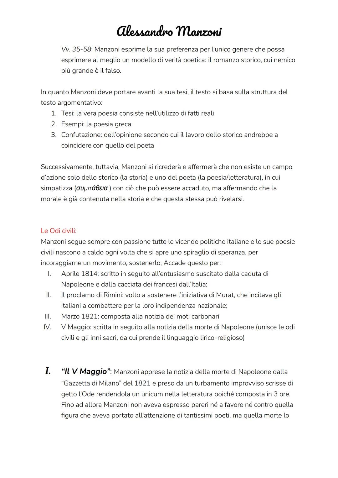 Biografia dell'autore:
I. Manzoni nasce a Milano nel 1785 in un ambiente già pieno di
letteratura: è il nipote di Cesare Beccaria. Fra il 17