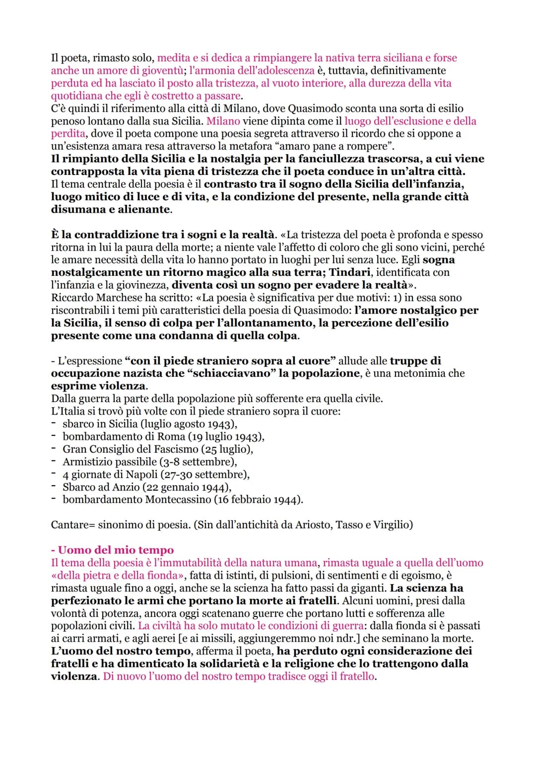ERMETISMO
La poesia italiana degli anni '30 è condizionata dalla situazione storico-politica: la
distinzione operata dal fascismo fra cultur