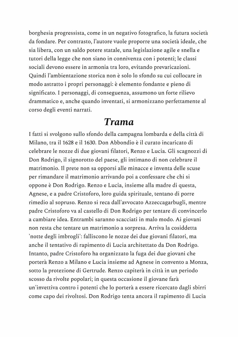I promessi sposi sono il
primo romanzo della
letteratura italiana. Un lavoro
di ben ventuno anni servì a
Manzoni per terminare il suo
capola