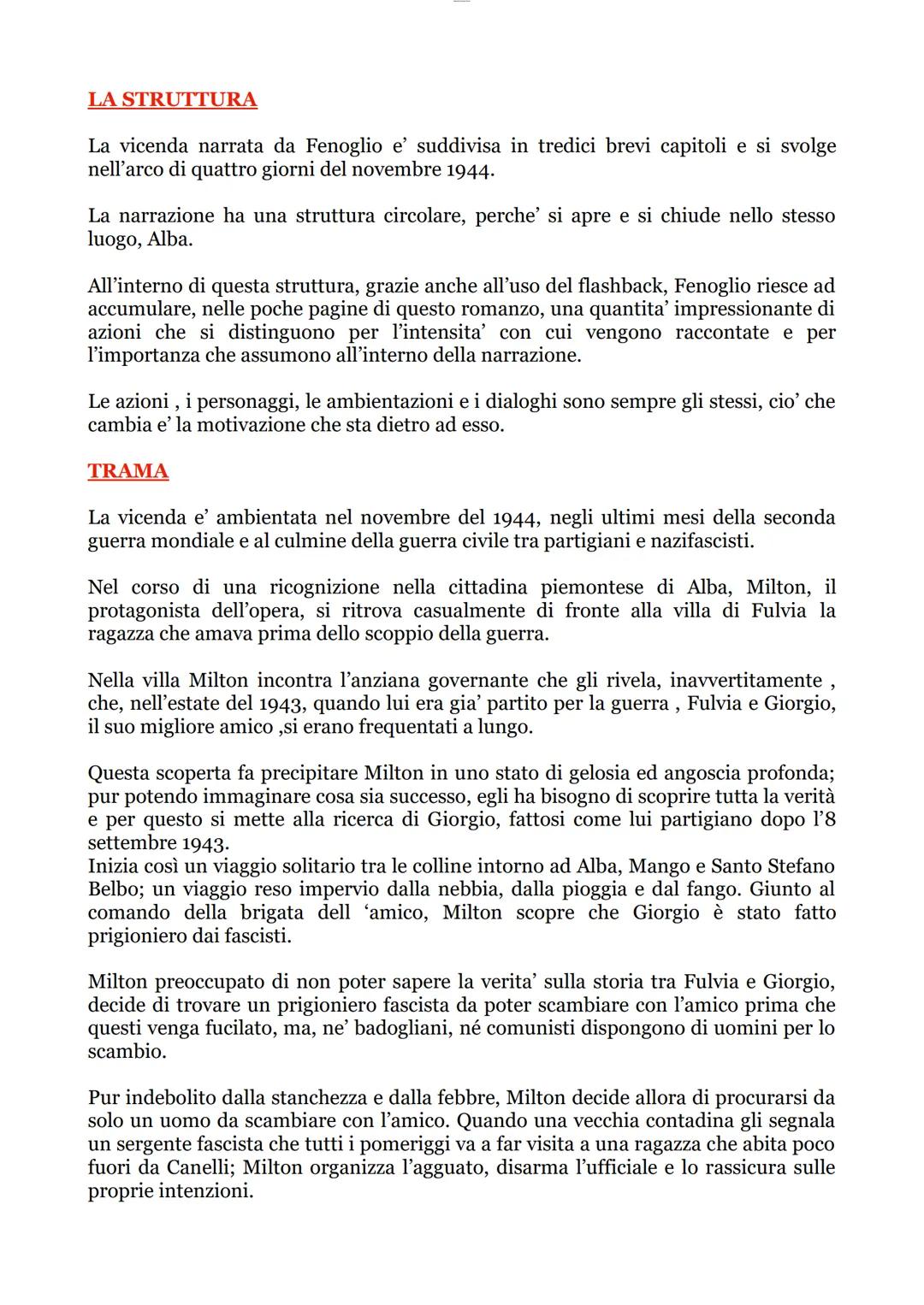 UNA QUESTIONE PRIVATA
BEPPE FENOGLIO
LA VITA
Beppe Fenoglio nasce ad Alba in Piemonte il 1 marzo 1922 da una famiglia di
modesta estrazione 