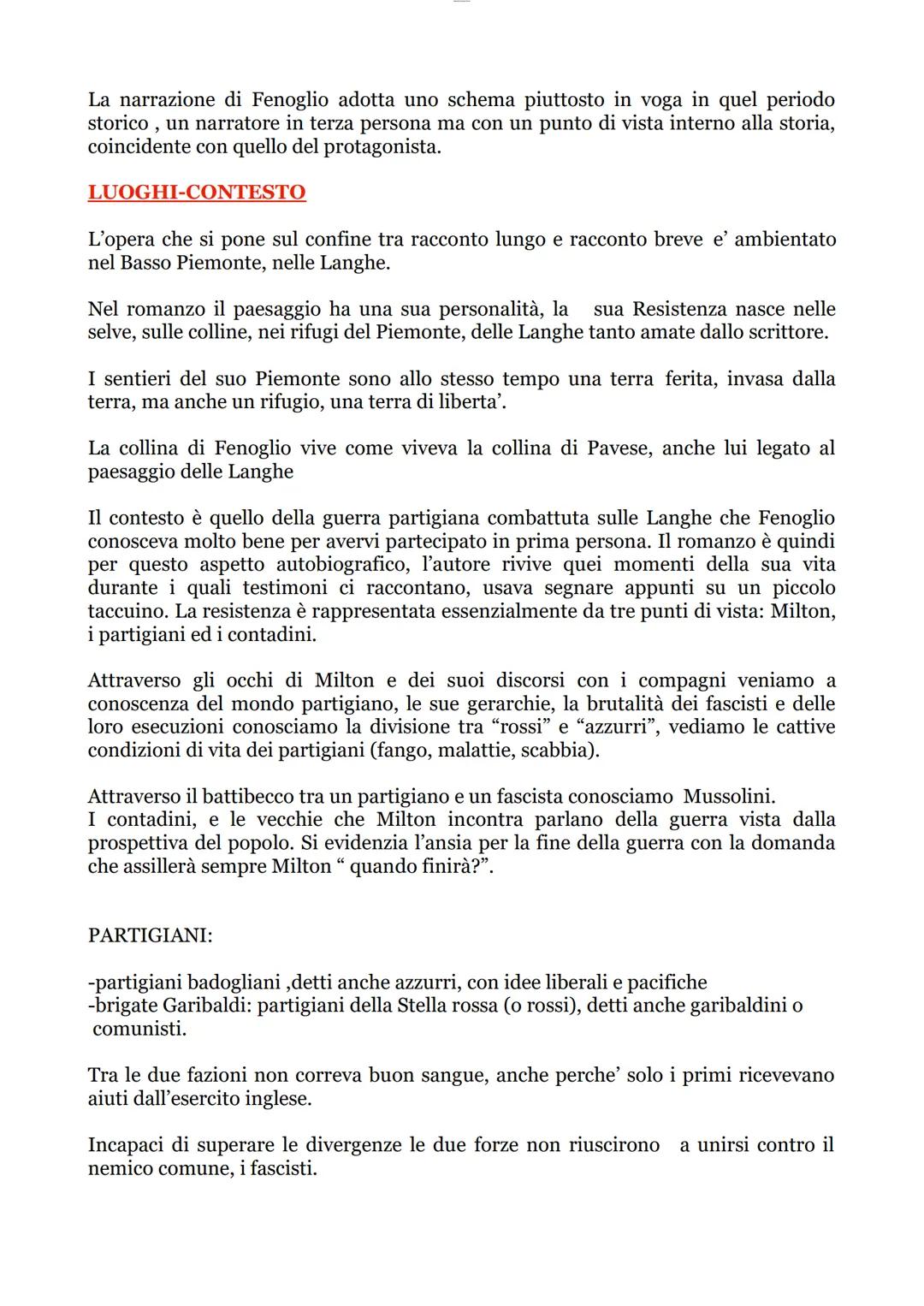 UNA QUESTIONE PRIVATA
BEPPE FENOGLIO
LA VITA
Beppe Fenoglio nasce ad Alba in Piemonte il 1 marzo 1922 da una famiglia di
modesta estrazione 