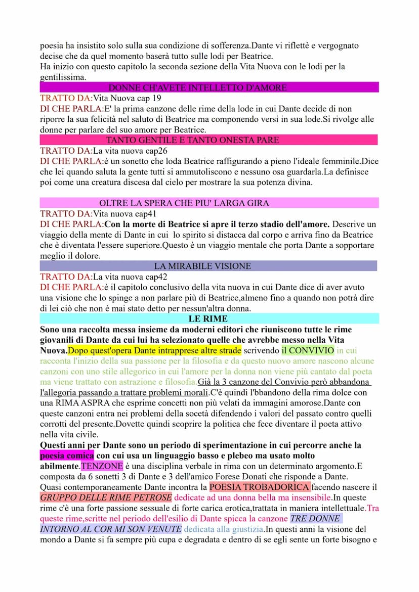 IL DOLCE STILNOVO
NUOVA TENDENZA POLITICA
Firenze, città all'avanguardia nello svilppo economico, sociale e politico, divenne il centro
dell