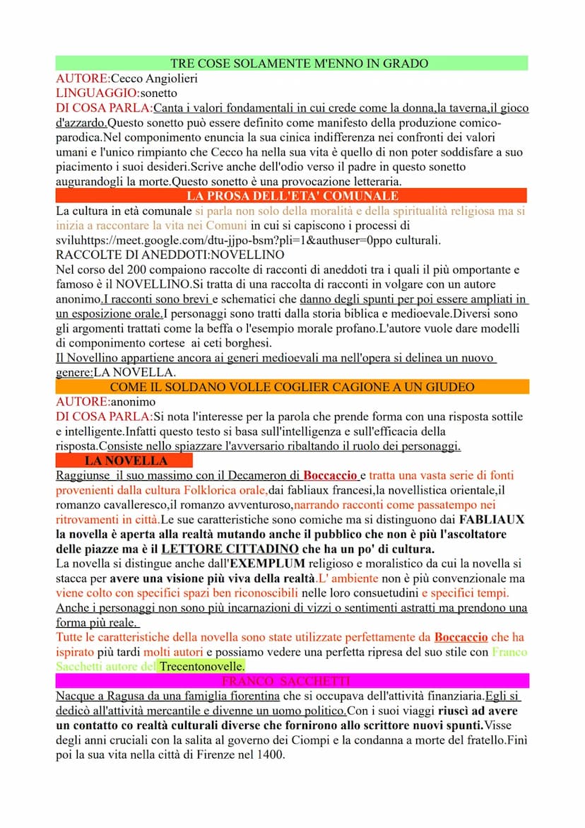 IL DOLCE STILNOVO
NUOVA TENDENZA POLITICA
Firenze, città all'avanguardia nello svilppo economico, sociale e politico, divenne il centro
dell