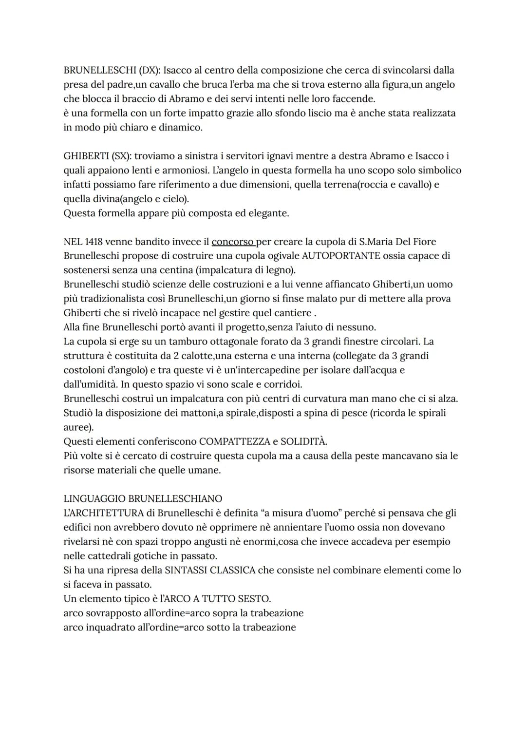 IL RINASCIMENTO ITALIANO-BRUNELLESCHI
Questo movimento artistico e letterario si sviluppa tra il 400 e il 500.
Il primo ad utilizzare il ter