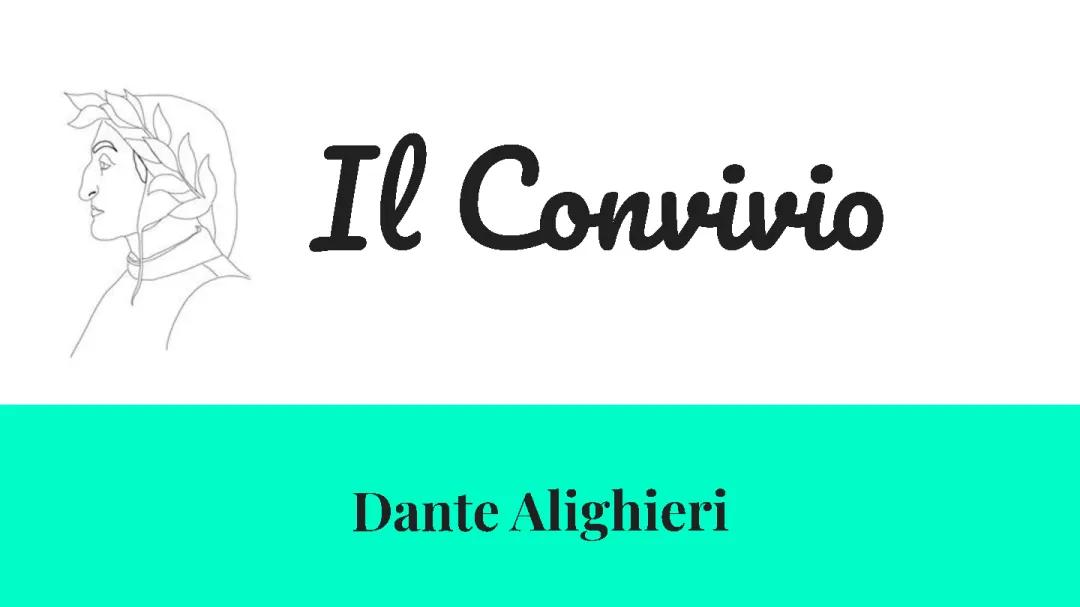 Il Convivio di Dante: Schema, Significato e PDF da Scaricare