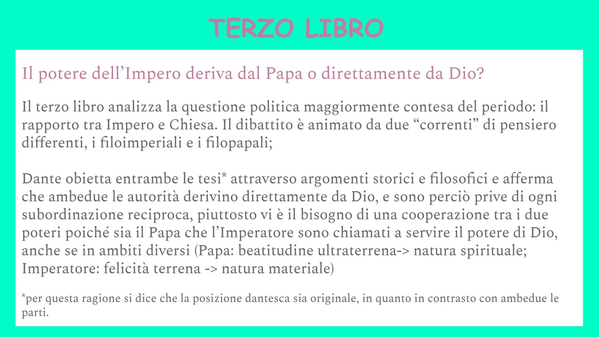 Il Convivio
Dante Alighieri TITOLO, FUNZIONE, STRUTTURA E DATAZIONE
Il Convivio è una enciclopedia non ultimata delle conoscenze medievali, 