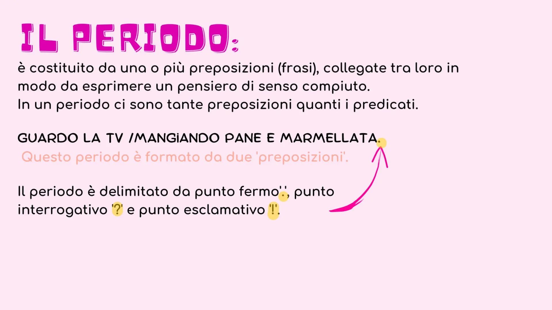 ANALISI DEL PERIODO
Ⓡ
DICTIONARY
A-Z IL PERIODO:
è costituito da una o più preposizioni (frasi), collegate tra loro in
modo da esprimere un 