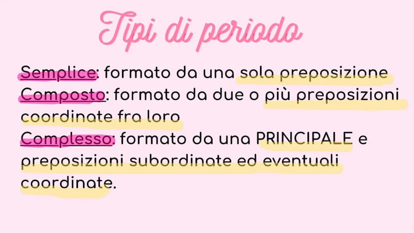 ANALISI DEL PERIODO
Ⓡ
DICTIONARY
A-Z IL PERIODO:
è costituito da una o più preposizioni (frasi), collegate tra loro in
modo da esprimere un 