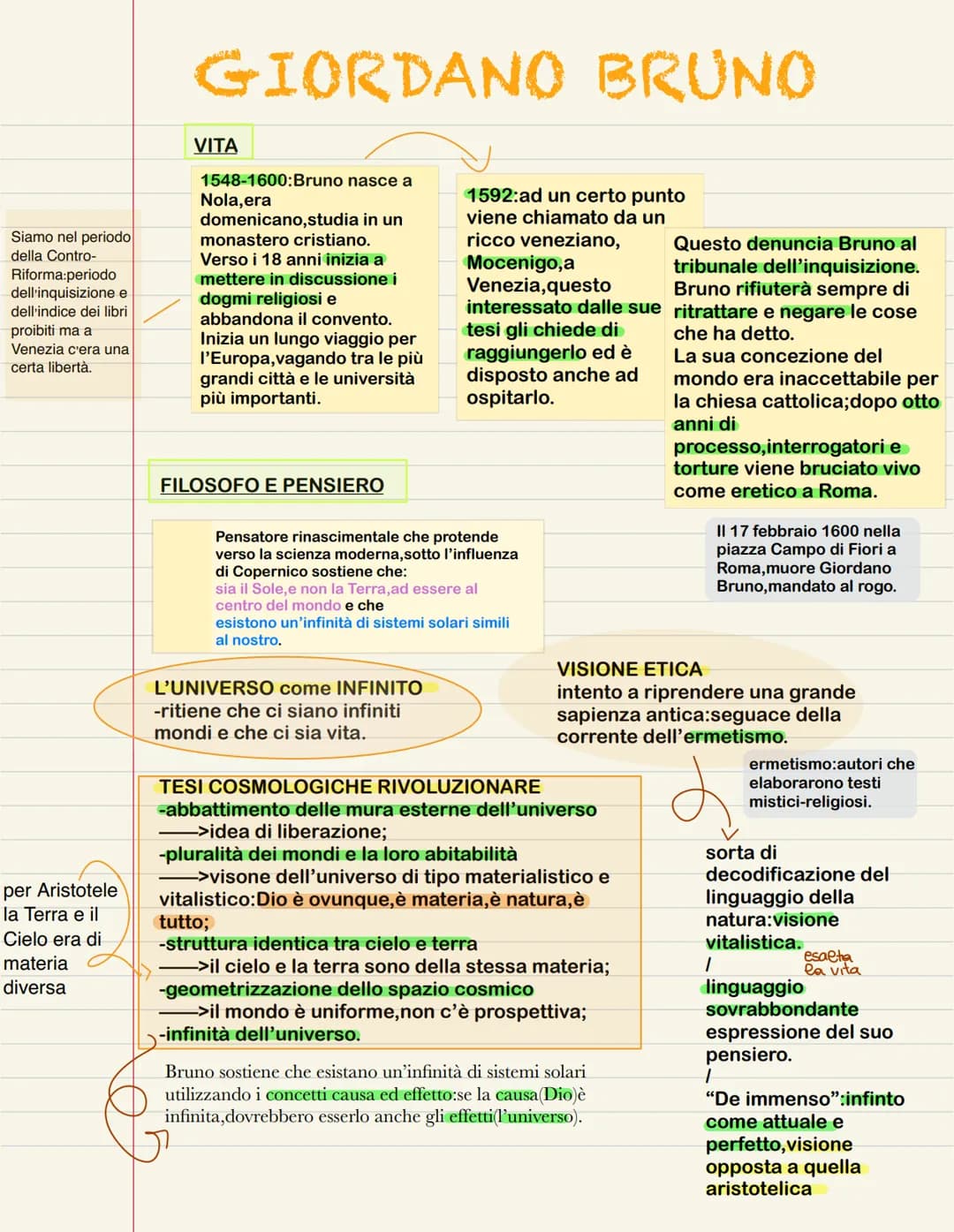 FILOSOFIA l'attenzione è
rivolta alla
natura
sfera celesti
sulle quali
erano fissati
prima i pianeti
e poi
infine, sulla
sfera più
esterna, 