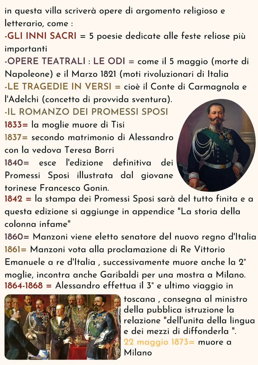 MATILDE SCACCIATELLI 4B
I PROMESSI
SPOSI Alessandro Manzoni
Alessandro Manzoni fu proprio colui
che scrisse i promessi sposi.
Nasce il 7 mar