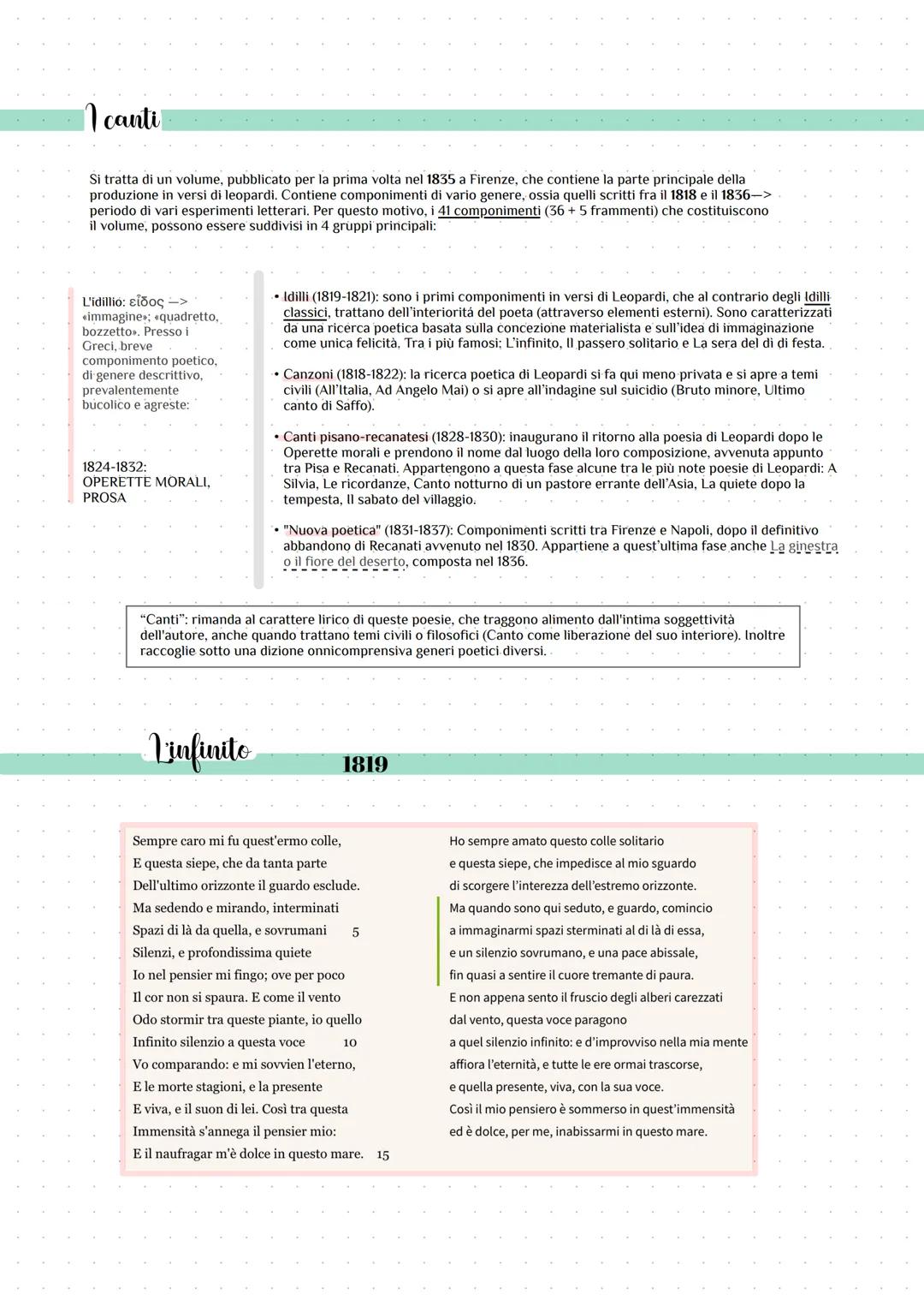 Giacomo Leopardi
La vita
Giacomo Leopardi è stato un poeta, filosofo, scrittore e filologo italiano.
È ritenuto il maggior poeta dell'Ottoce