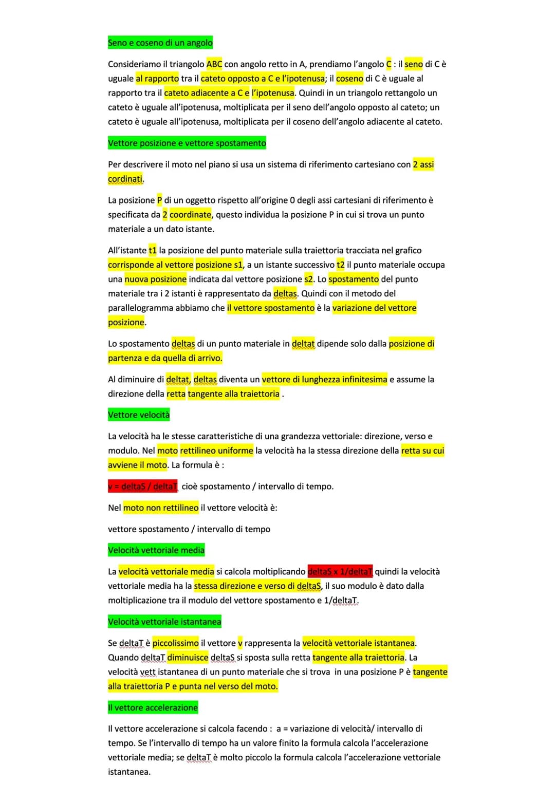 Fisica
Spostamento con una freccia
La grandezza spostamento richiede la direzione e il verso, quindi su un foglio
rappresentiamo uno spostam