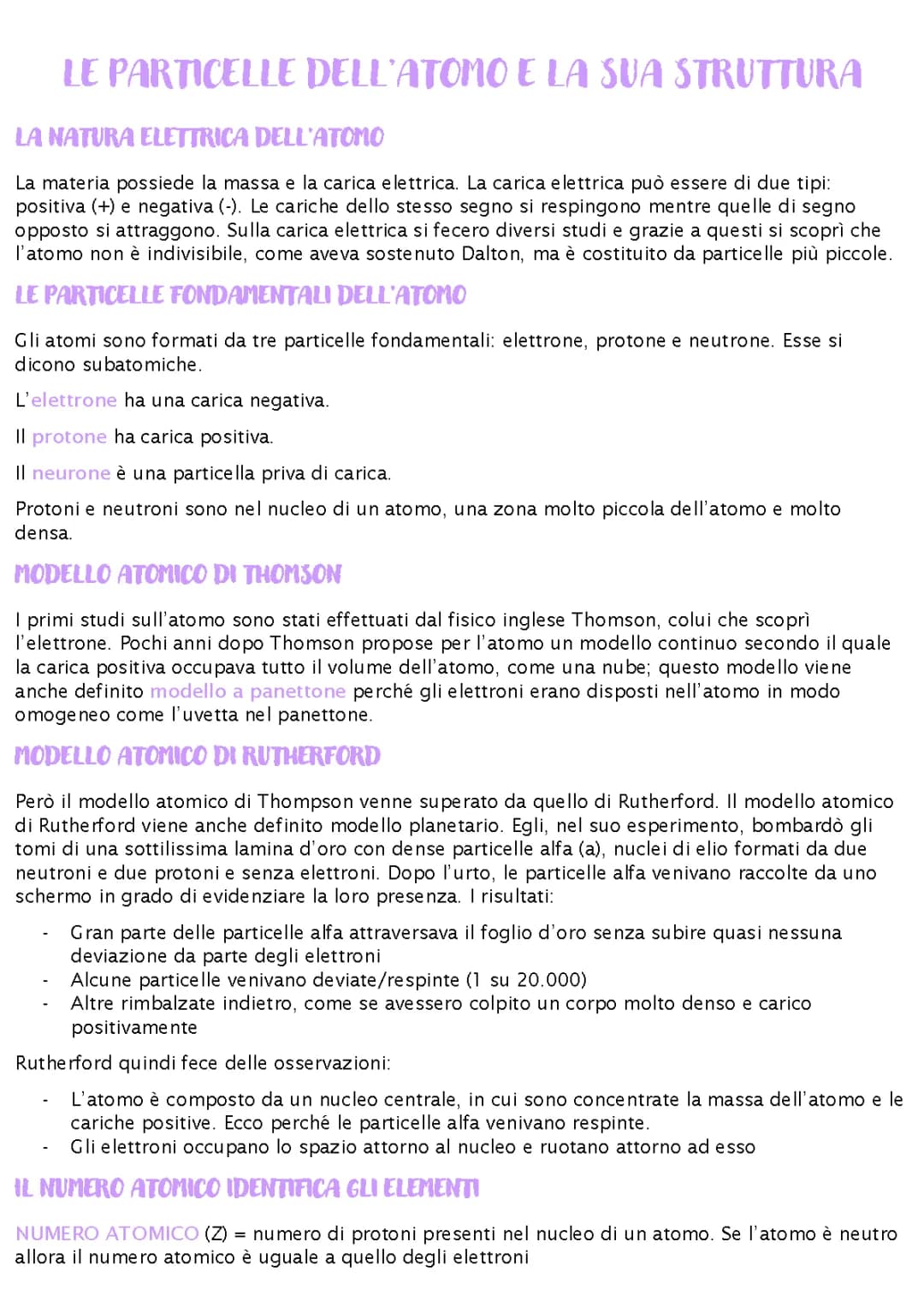 Le particelle dell’attimo e la sua struttura