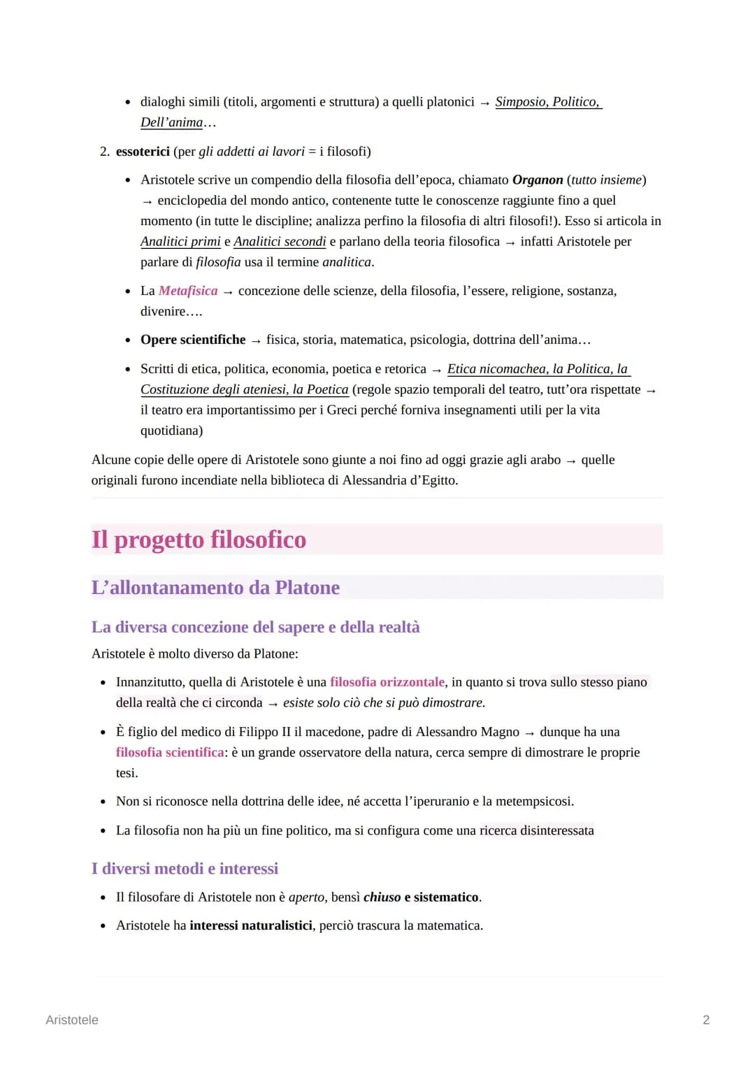 Aristotele
Una vita per la ricerca
Aristotele viene considerato il filosofo della tradizione occidentale per eccellenza, il maestro color
ch