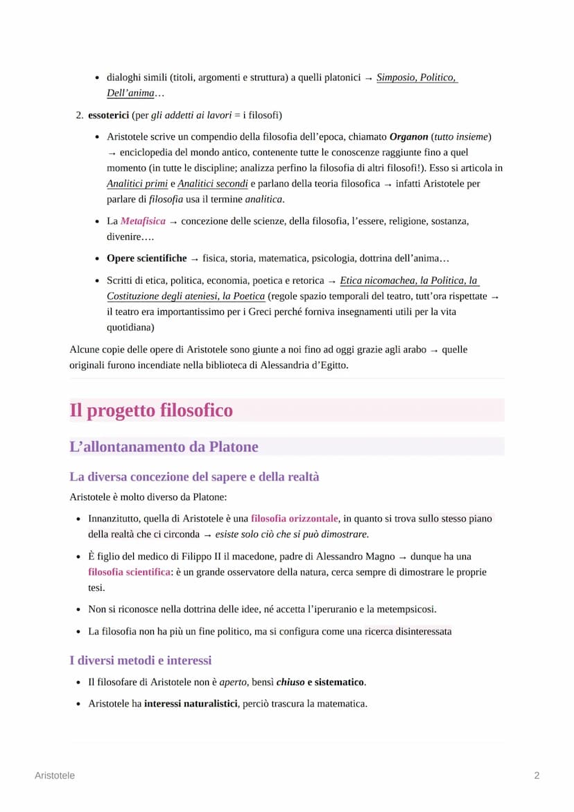Aristotele
Una vita per la ricerca
Aristotele viene considerato il filosofo della tradizione occidentale per eccellenza, il maestro color
ch