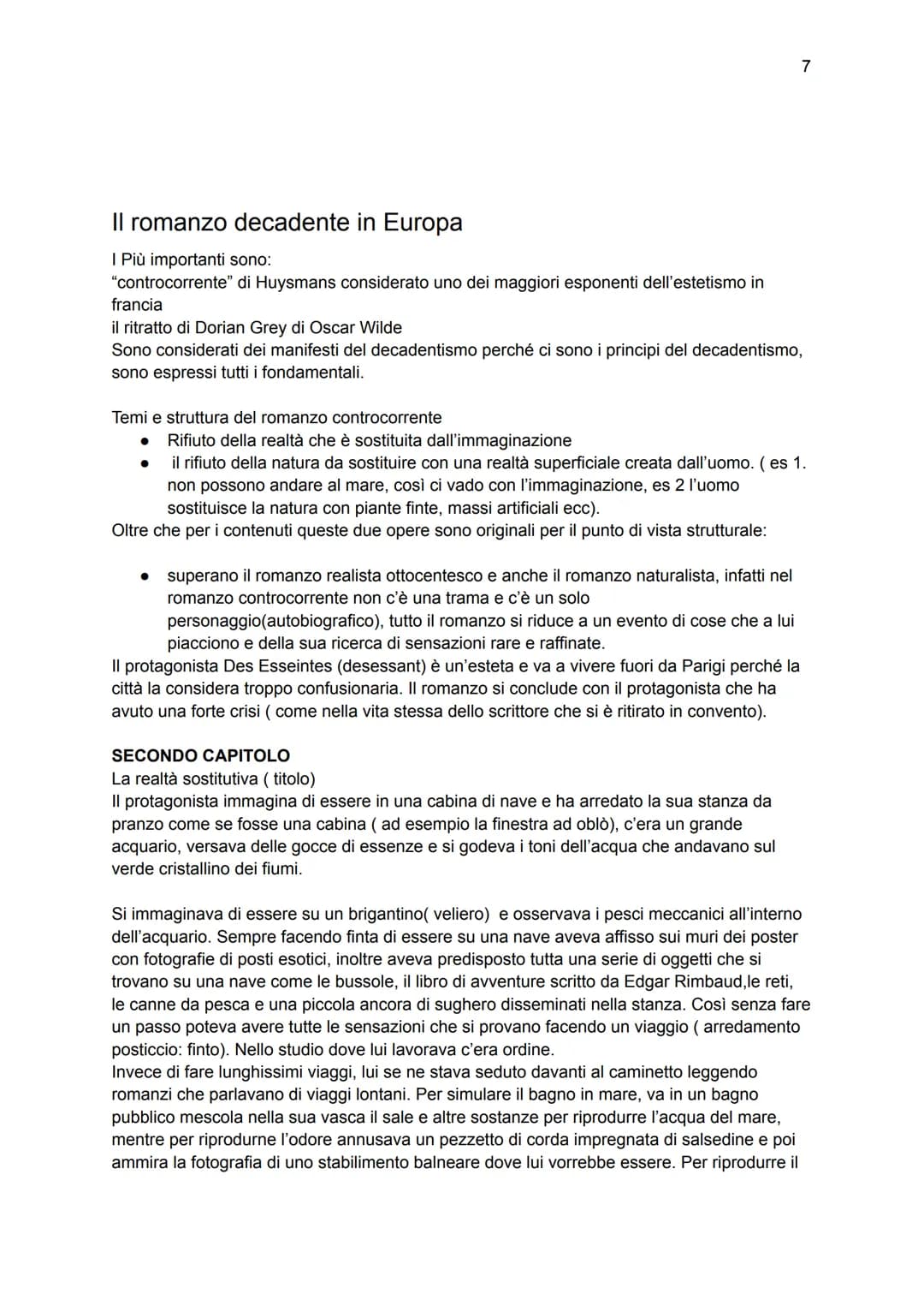 Decadentismo
La nascita del Decadentismo avviene tra la fine dell'Ottocento e l'inizio del Novecento e
nasce come reazione alla crisi del po
