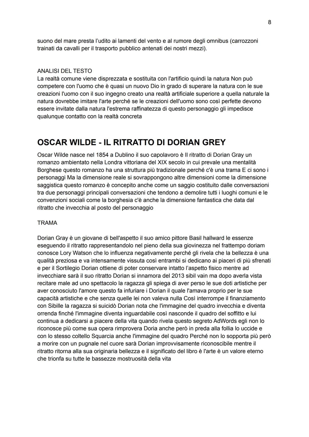 Decadentismo
La nascita del Decadentismo avviene tra la fine dell'Ottocento e l'inizio del Novecento e
nasce come reazione alla crisi del po