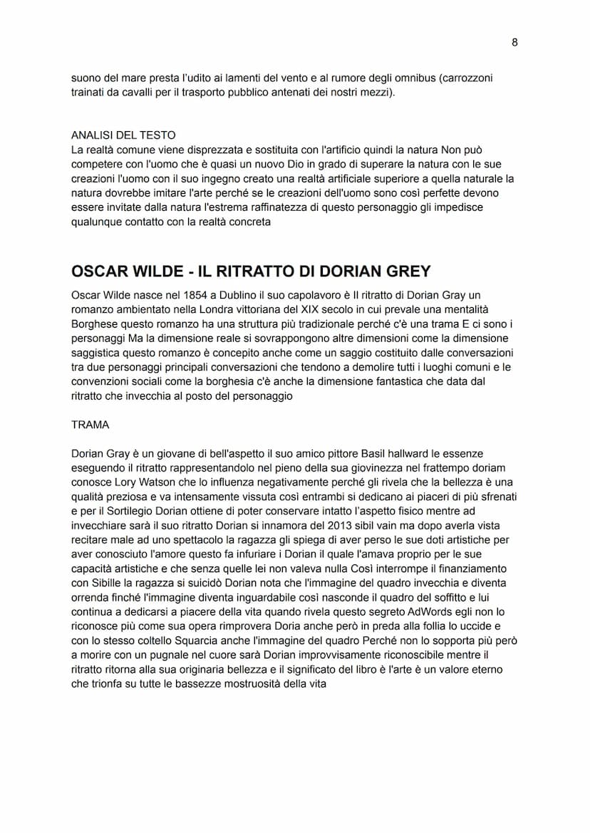 Decadentismo
La nascita del Decadentismo avviene tra la fine dell'Ottocento e l'inizio del Novecento e
nasce come reazione alla crisi del po