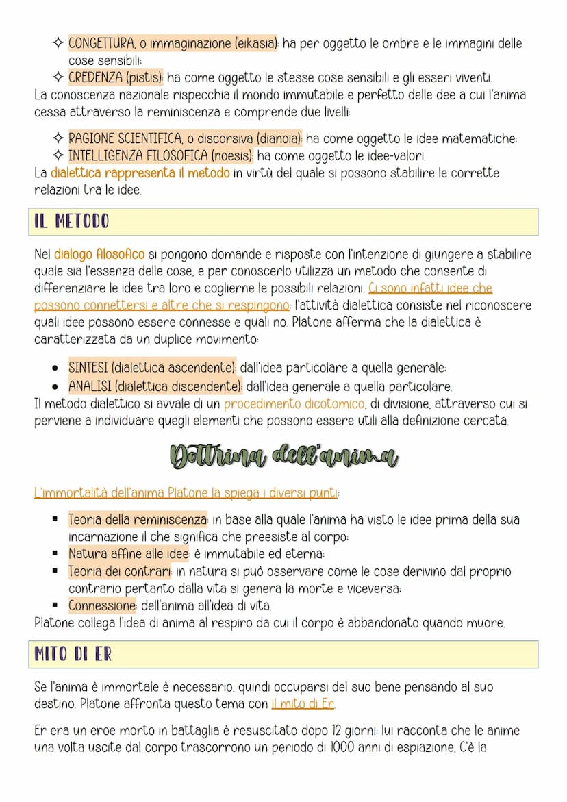 Platone
Nacque ad Atene (427-347 a.C.) Fu allievo di Socrate per oltre dieci anni, tanto che dopo la
sua morte sceglie la filosofia alla pol