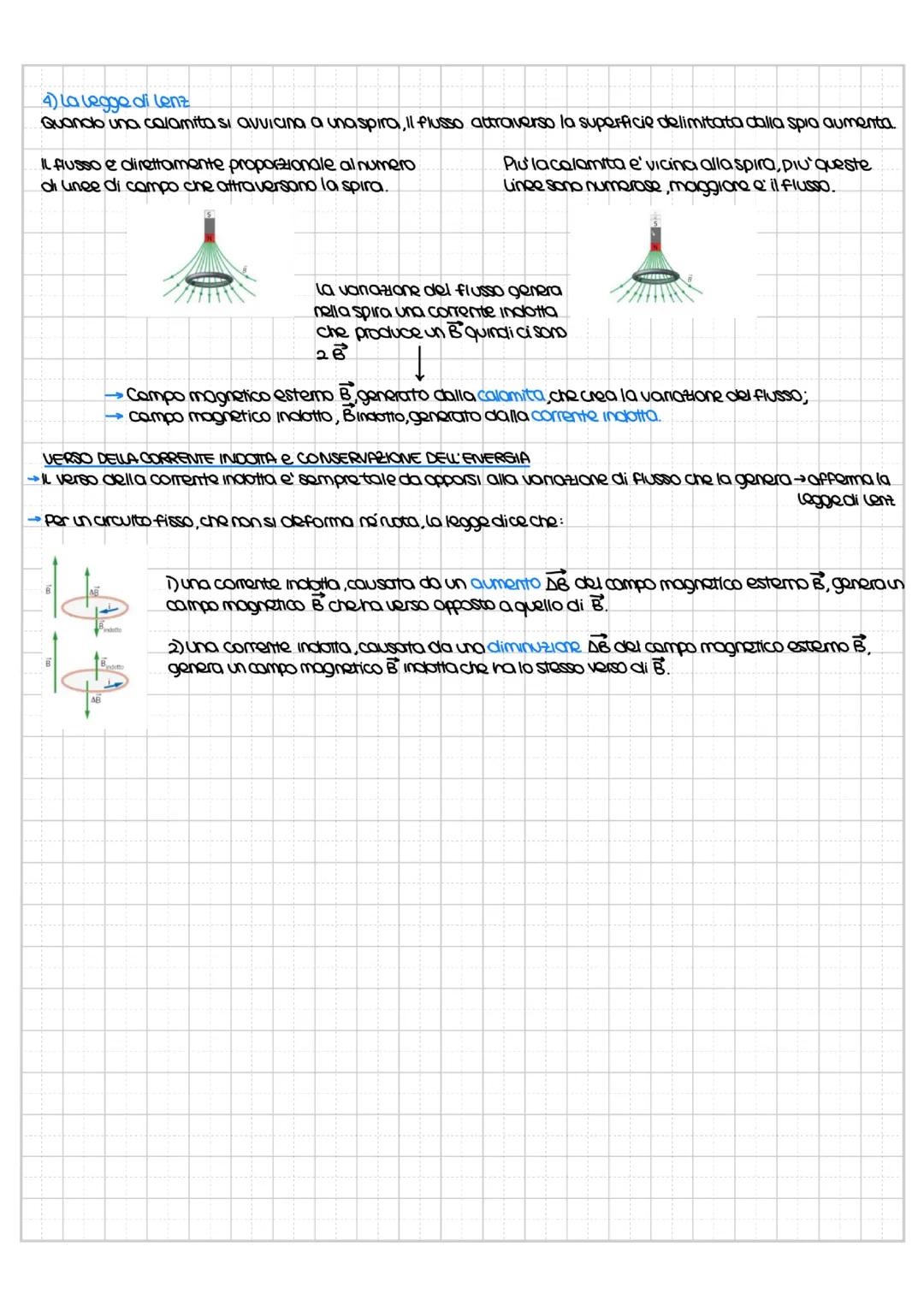 Capitolo 22
INDUZIONE ELETTROMAGNETICA
2) La corrente indotta
se un movimento ordinato di cariche elettriche genera un campo magnetico. Una 