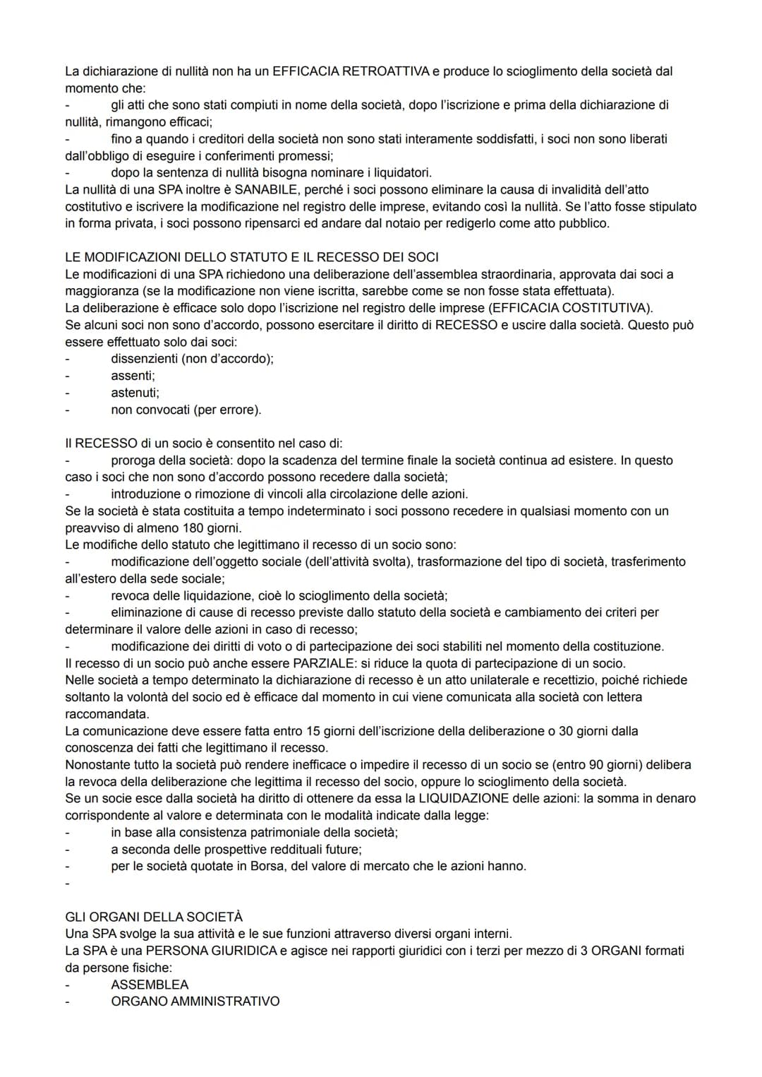 SOCIETÀ PER AZIONI
È una società nella quale per le obbligazioni sociali risponde soltanto la società con il suo patrimonio
(AUTONOMIA PATRI