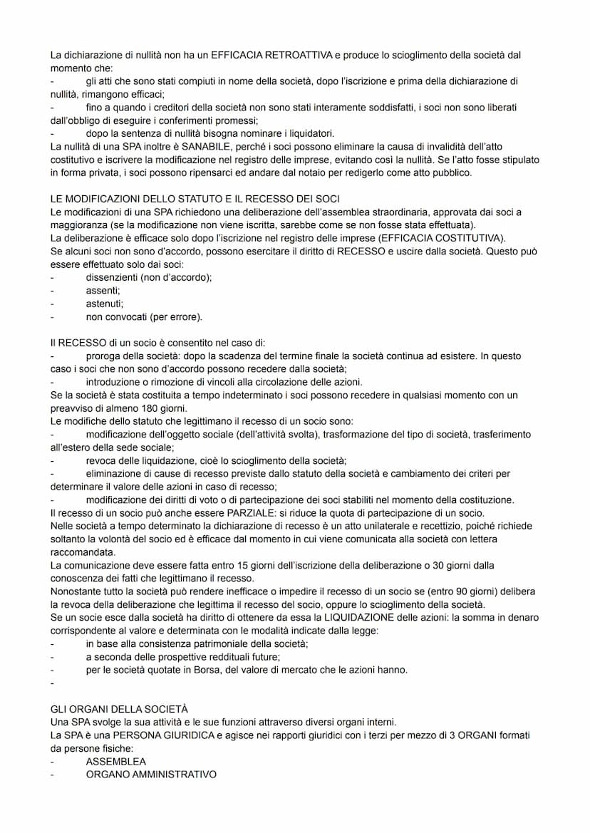 SOCIETÀ PER AZIONI
È una società nella quale per le obbligazioni sociali risponde soltanto la società con il suo patrimonio
(AUTONOMIA PATRI