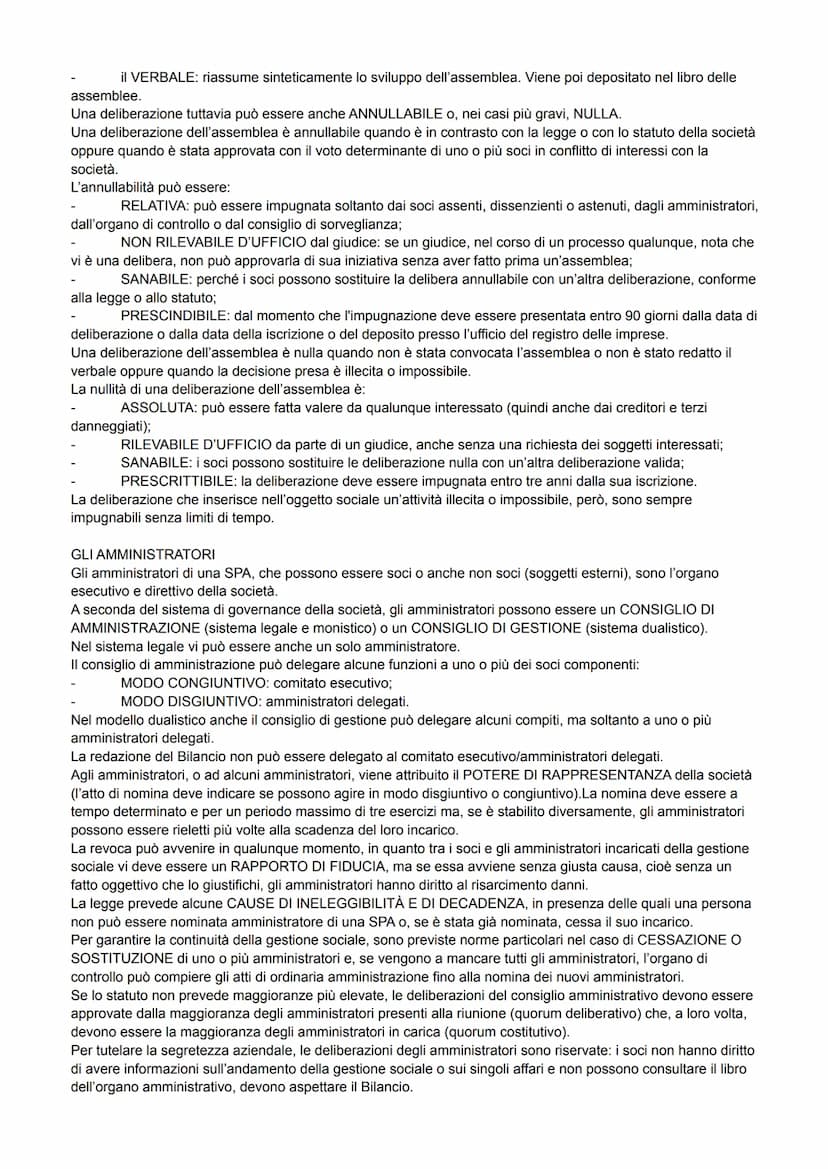 SOCIETÀ PER AZIONI
È una società nella quale per le obbligazioni sociali risponde soltanto la società con il suo patrimonio
(AUTONOMIA PATRI