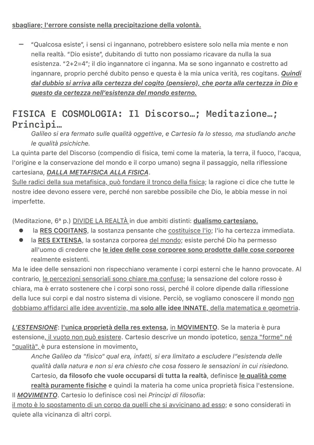 Renato Cartesio (1596-1650)
Il fondatore della filosofia moderna
Riconosciuto dalla storiografia filosofica come il fondatore della FILOSOFI