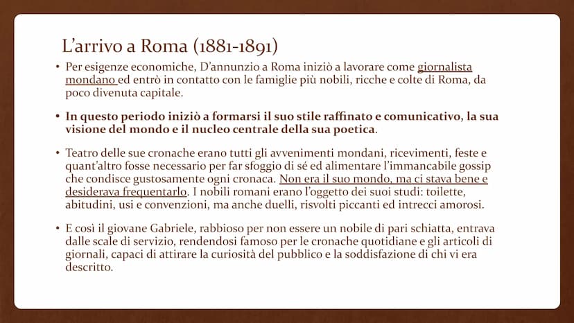 Gabriele D'Annunzio
(1863-1938) • Gabriele D'Annunzio nasce a Pescara nel 1863 e
muore a Gardone Riviera il 1º marzo 1938.
È stato uno scrit