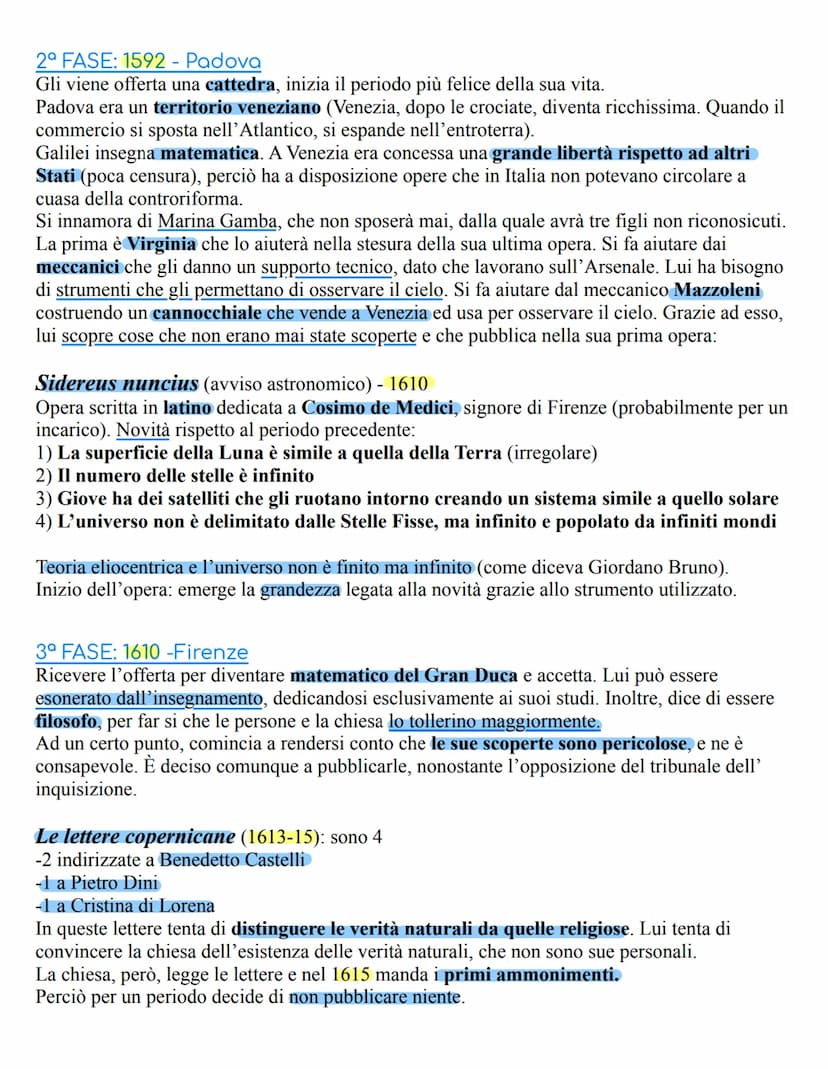 Galileo Galilei
Perché incontrare Galilei?
•Ideatore del metodo scientifico sperimentale: osservazione, ipotesi e convalida degli
esperiment