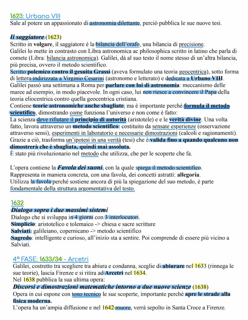 Galileo Galilei
Perché incontrare Galilei?
•Ideatore del metodo scientifico sperimentale: osservazione, ipotesi e convalida degli
esperiment