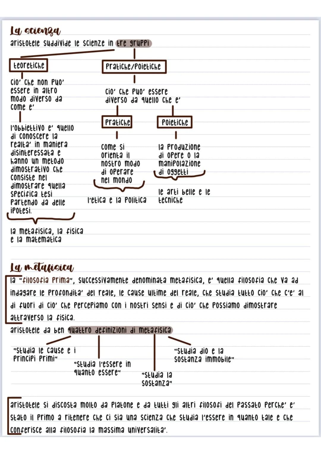 Possiamo dividere i suoi scritti in
acroamatici/esoterici
che compose come
aiuto ai suoi
insegnamenti/
appunti Per le sue
lezioni
Confronto 