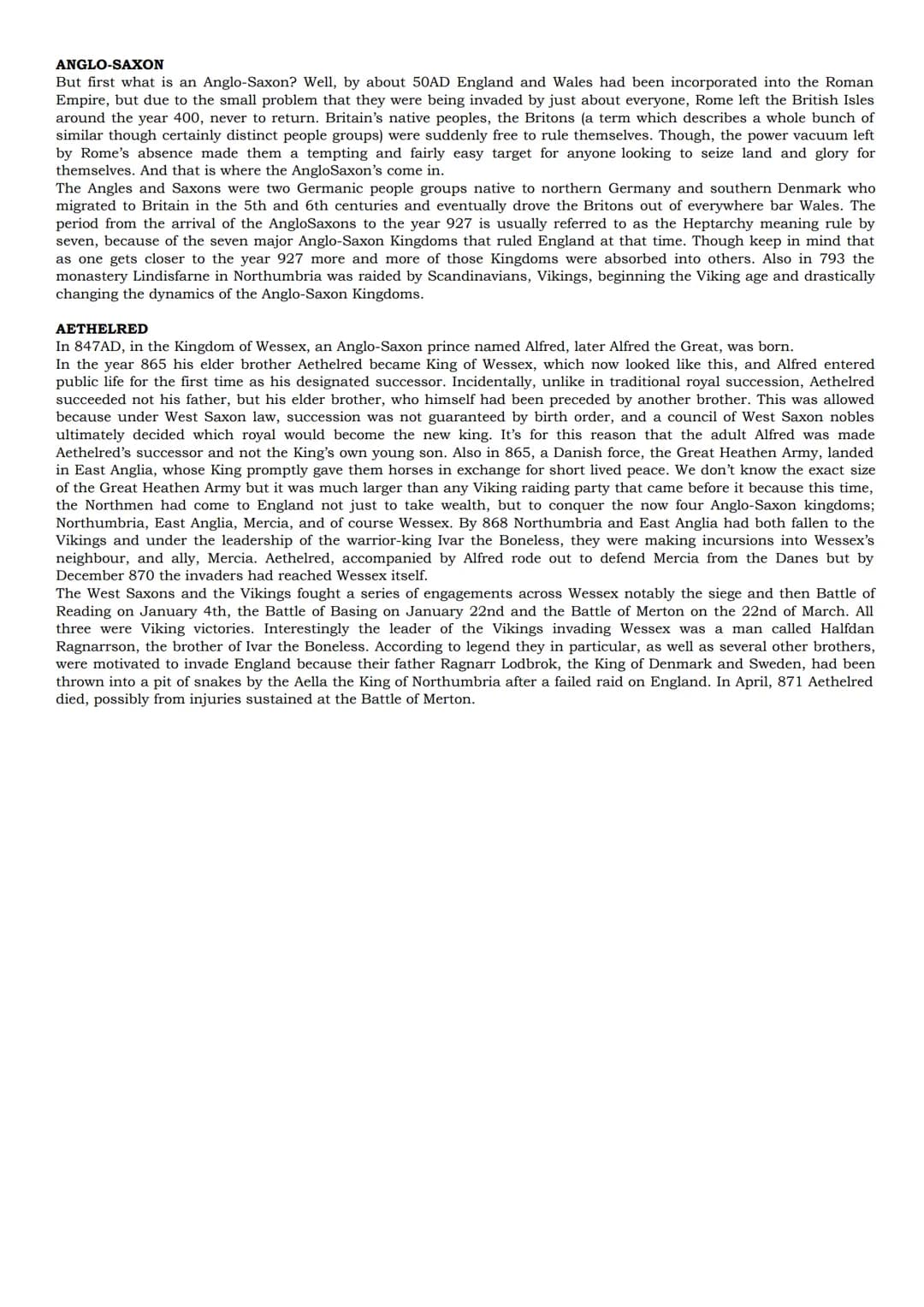 
<p>6000 years ago, the land of England was already inhabited by people who cultivated cereals like wheat, barley, or oats, and raised cattl