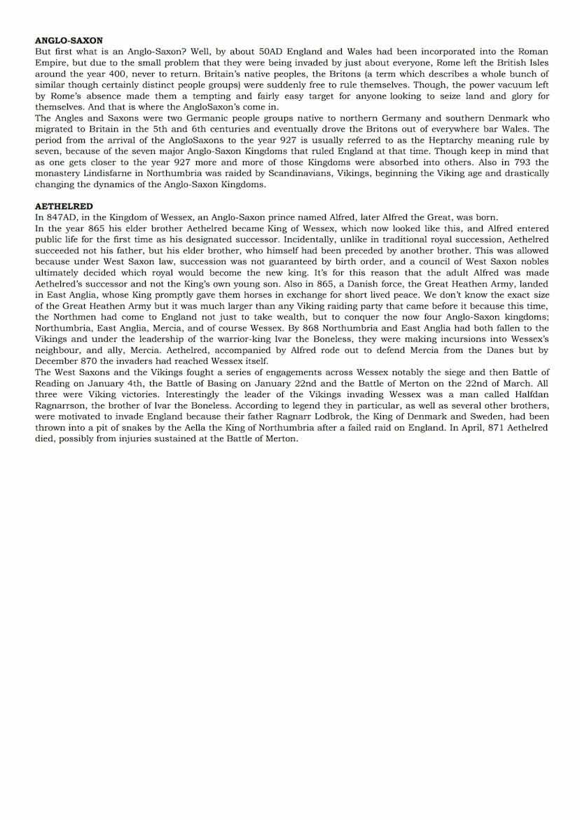 
<p>6000 years ago, the land of England was already inhabited by people who cultivated cereals like wheat, barley, or oats, and raised cattl