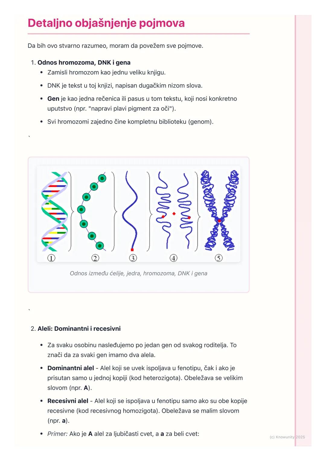 # Osnovni genetički pojmovi

Uvod u osnovne genetičke pojmove

Genetika je nauka o nasleđivanju. Proučava kako se osobine prenose sa
roditel