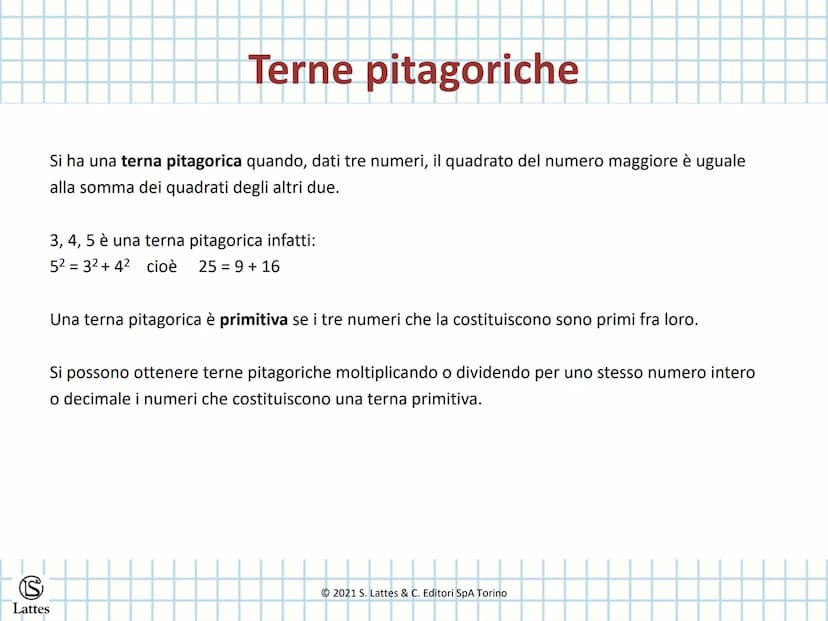 S
Lattes
Il teorema di Pitagora
e le sue applicazioni
© 2021 S. Lattes & C. Editori SpA Torino Il teorema di Pitagora
Il teorema di Pitagora