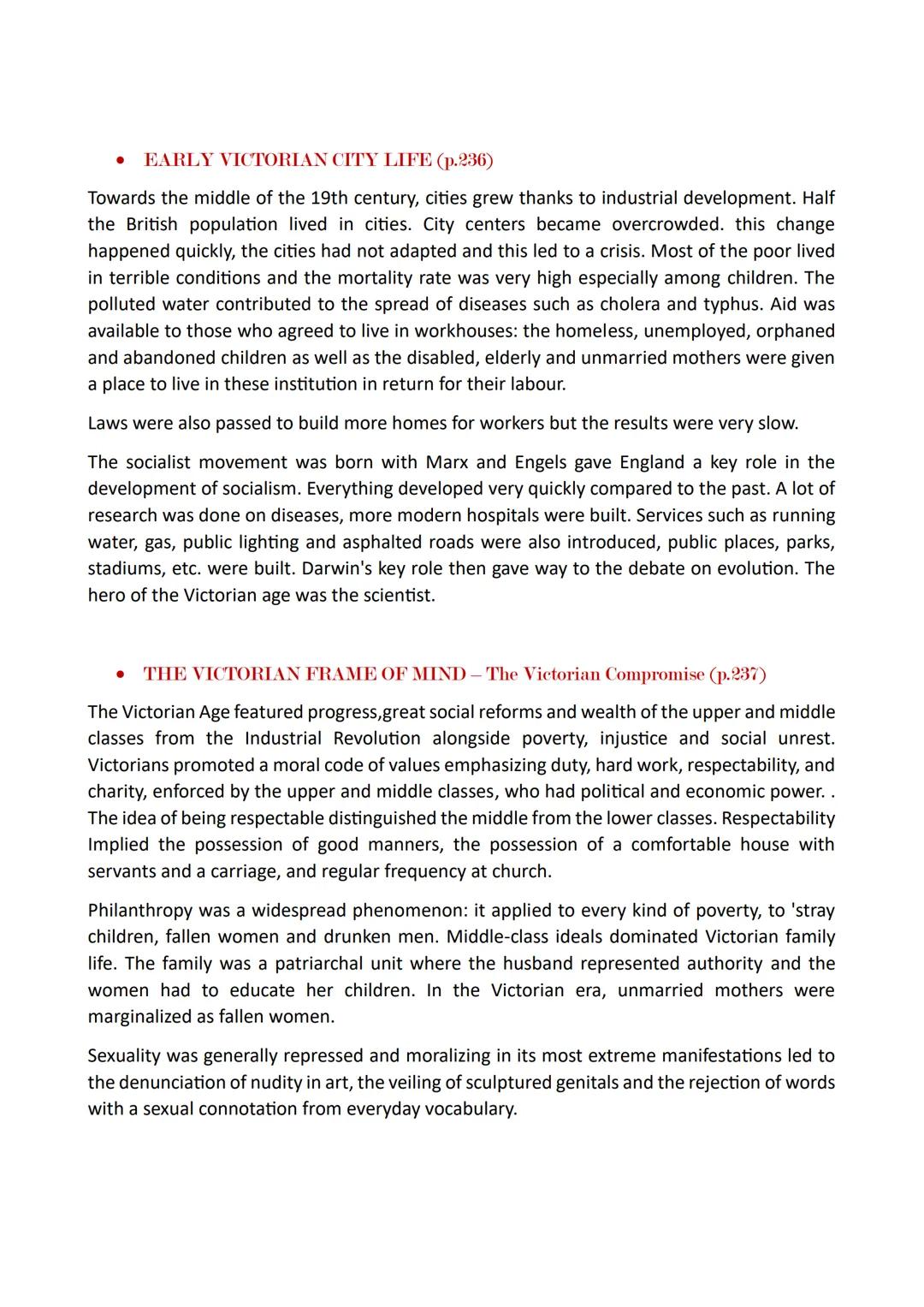 THE EARLY YEARS OF QUEEN VICTORIA'S REIGN (1837-1861)
BRITAIN UNDER VICTORIA (p.234-235)
Victoria succede her uncle William IV to the throne